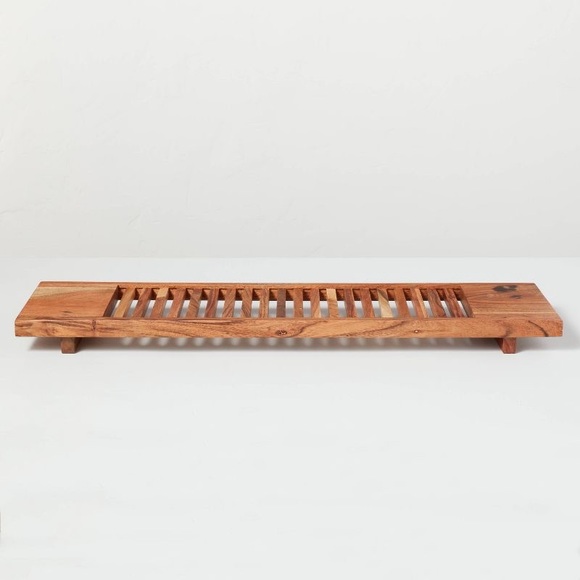 HEARTH & HAND Slatted Wood Bathtub Tray NWT - Picture 1 of 3